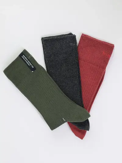 Носки хлопковые из трех пар 